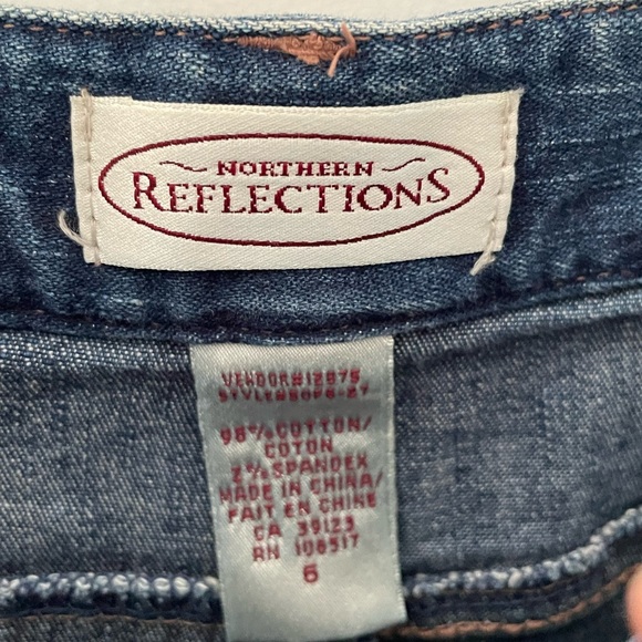 vintage embroidered denim maxi skirt - Picture 3 of 4